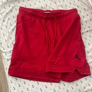 Jordan red shorts